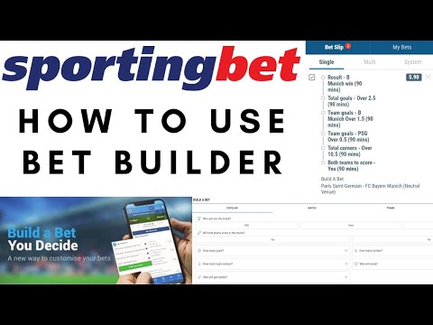 How to use the Sportingbet Same Match Bet Builder / Build a Bet