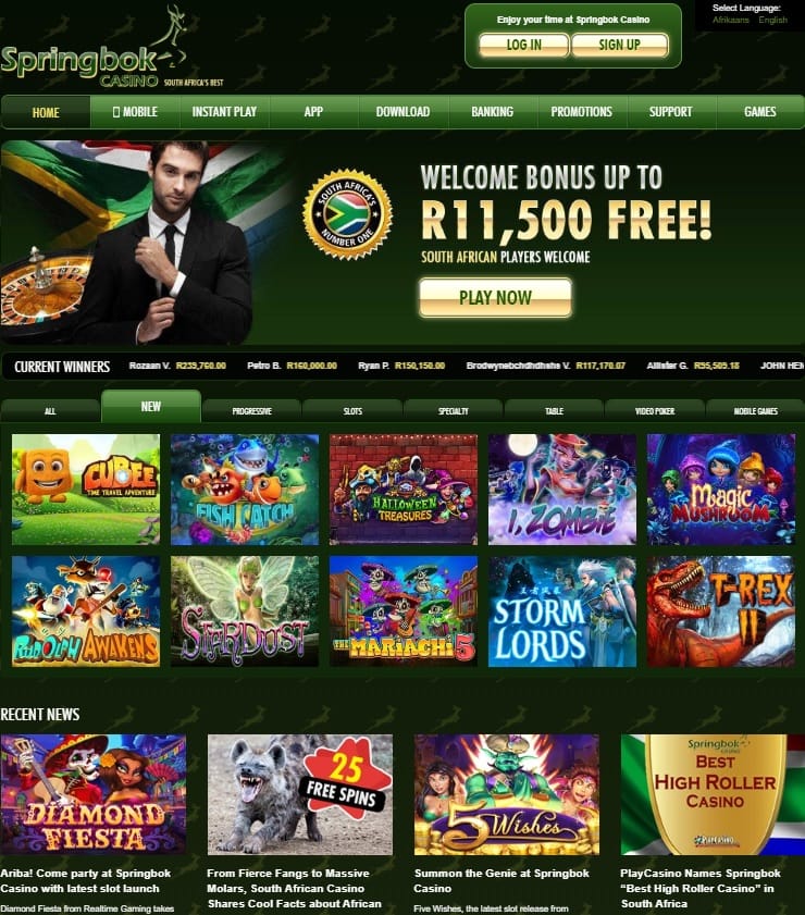 Springbok casino new free coupons