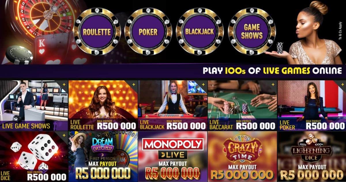 live casino bets