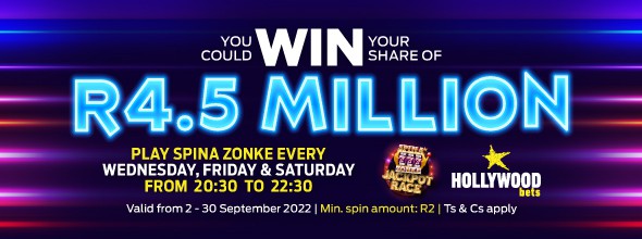 hollywoodbets spina zonke jackpot race september 2022